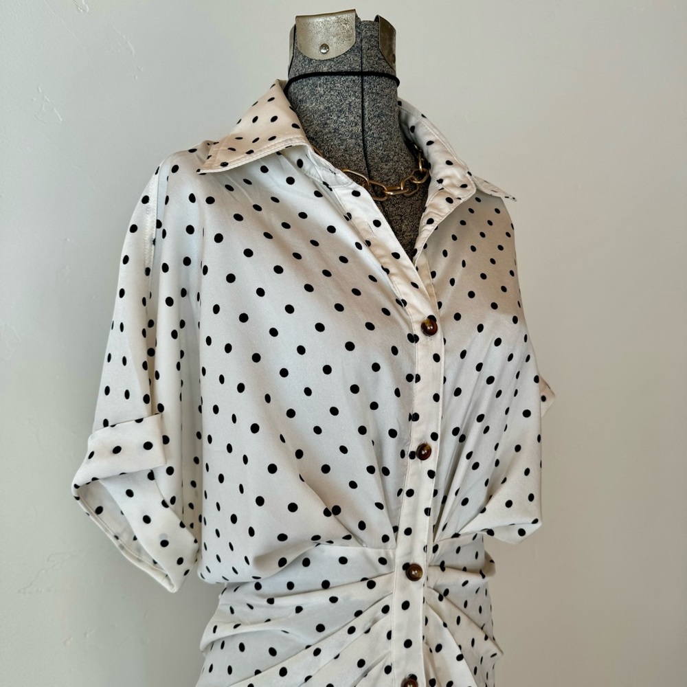 VICI White/Black Polka Dot Dress Women’s Size Small